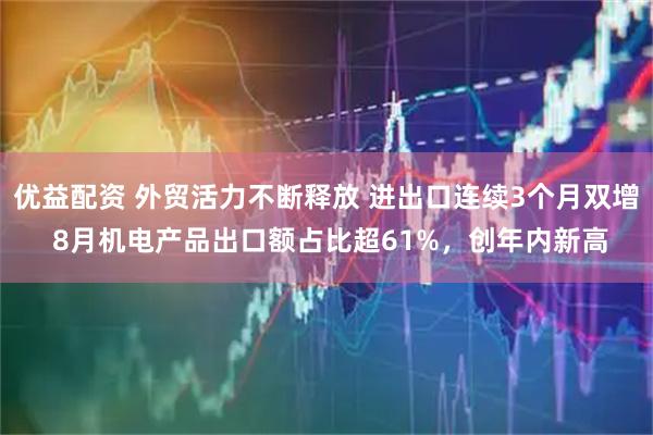优益配资 外贸活力不断释放 进出口连续3个月双增 8月机电产品出口额占比超61%，创年内新高